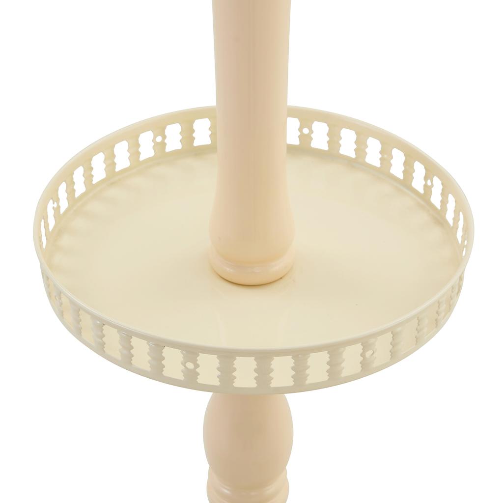 Give Your Home Elegance: Versatile European Coat Rack In Cream-White Solid Wood – Multi-Level, Sturdy, Easy To Assemble and with Non-Slip Feet.