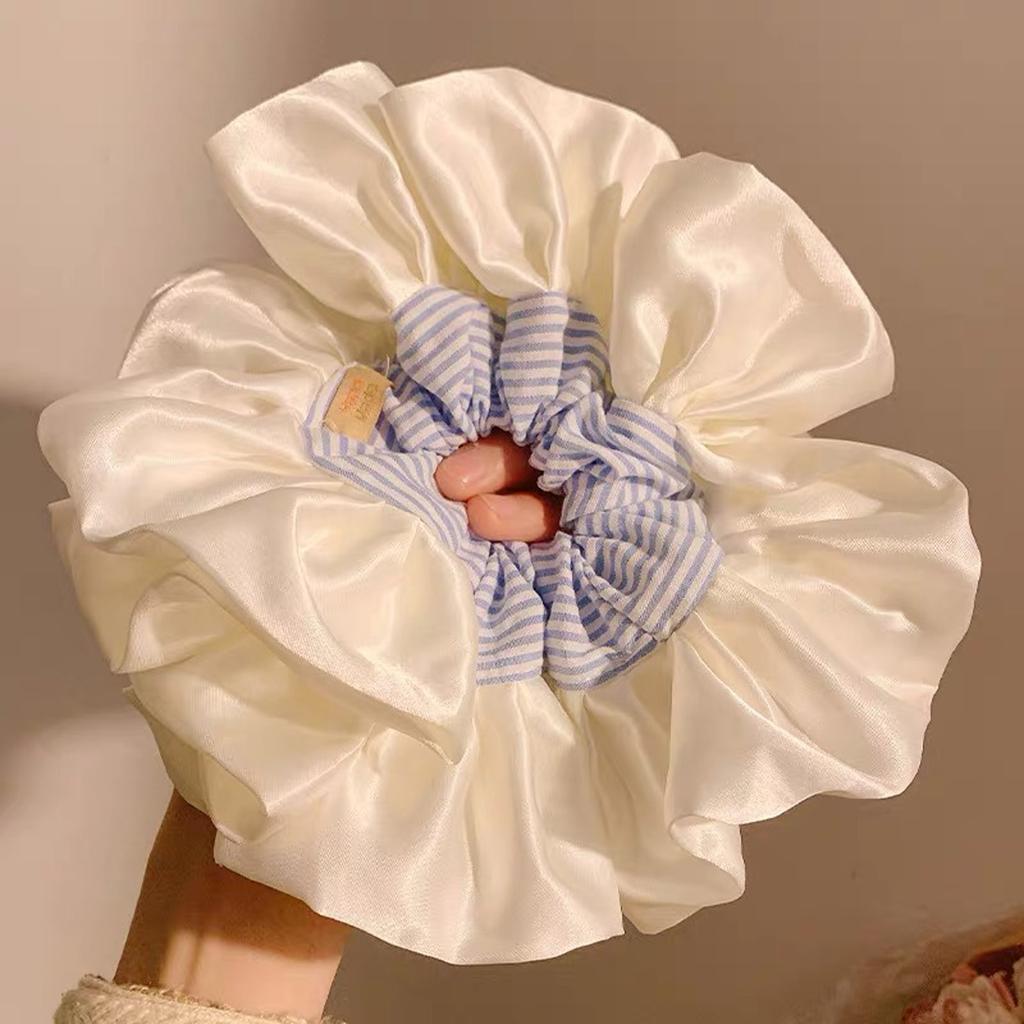 Stylish Lace Hair Scrunchies No Damage Scrunchy Hair Bands Ponytail Holders for Thick Curly and Thin Fine Hair