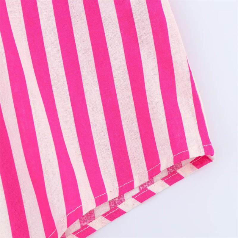 Camicia a Righe da Donna Vestibilità Larga Manica Lunga Casual da Ufficio 2025 Leggera Miscela di Cotone
