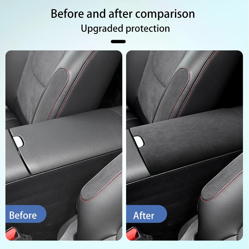 Top Suede Central Armrest Case Lid Cover Shell Panel For Mercedes Benz SMART Fortwo 1 BRABUS 1 Benz SMART Interior Accessories