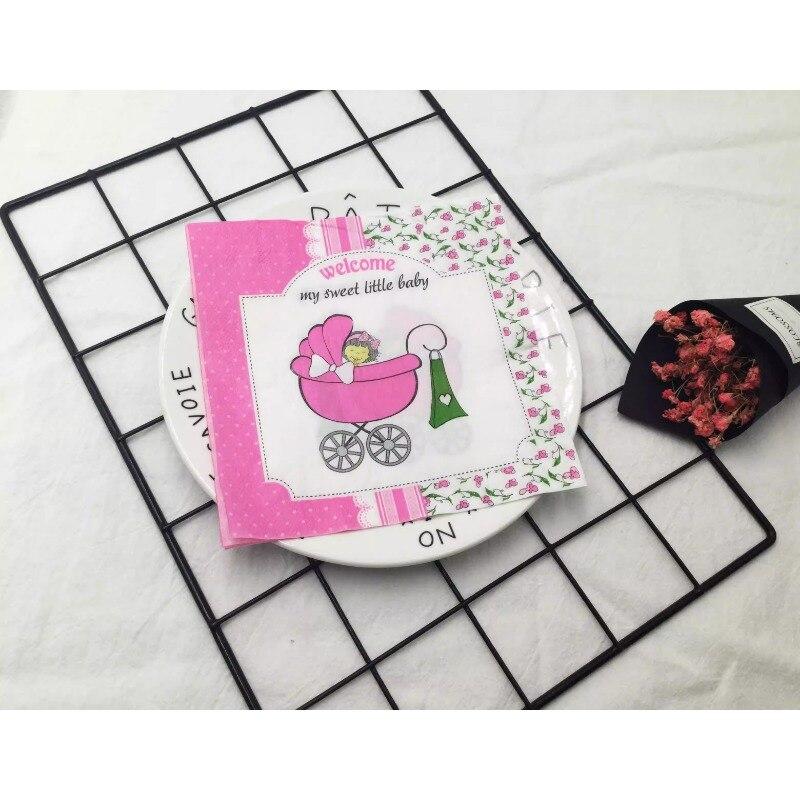 

Одноразовые салфетки для вечеринок, двухслойные, 20 шт./упак., детские узоры с героями мультфильмов 20Pcs розовый