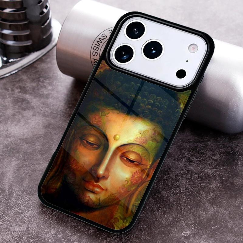 Buddha statue Vintage Phone Case For iPhone 17 16 15 14 13 12 11 Pro Max Plus 17Air Soft Silicone Cover