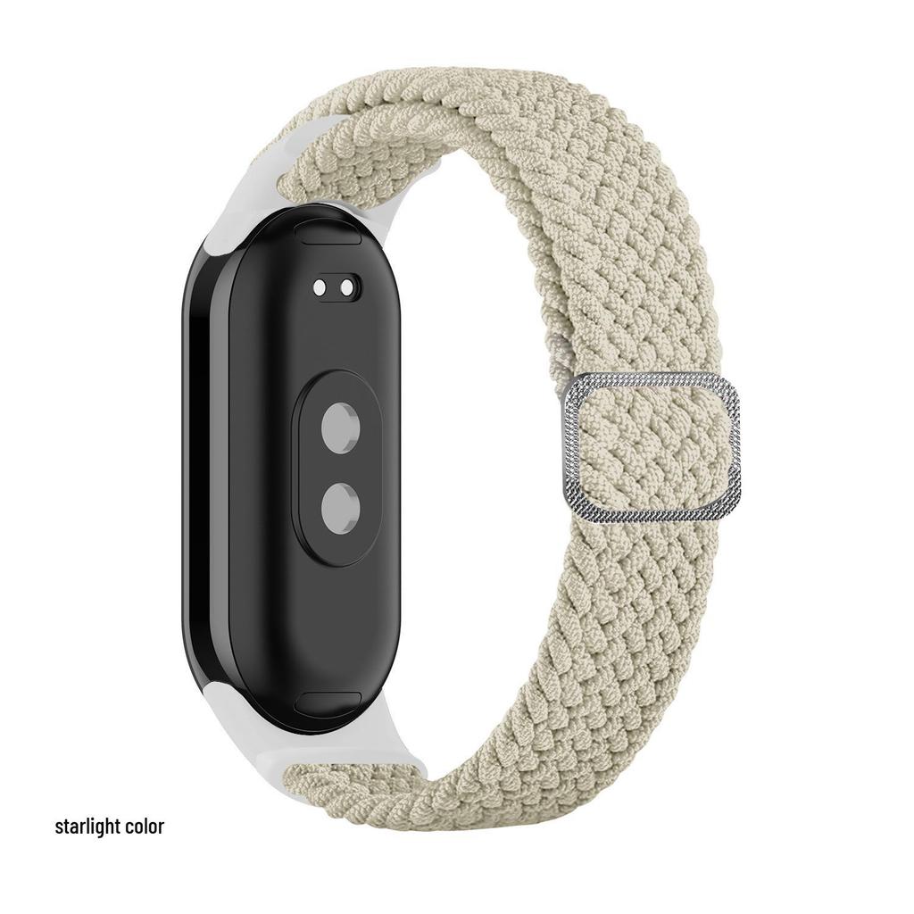 Regulowany pleciony pasek do Xiaomi Band 8/9 - Kompatybilna wymienna opaska na nadgarstek do Mi Watch 3/4/5/6/7/8