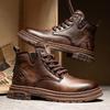 Winter men's Martin boots trendy fashion British tooling boots casual large size versatile men's shoes