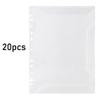20 Pages Piano Music Sheet File Folder Flexible A4 Sheet Music Clip  Note Folder