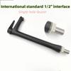 Bathroom Sink Black Faucet 304 Stainless Steel Single Cold Faucet Household Modern Stylish Water Tap