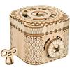 Wooden 3D Puzzle Model Treasure Chest Box - Rokr - No Glue - Educational Project
