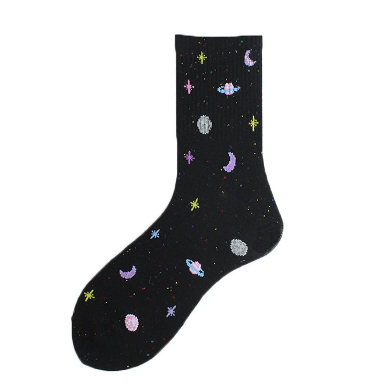 Korean Style Cute Funny Socks Women Totoro Avocado Pizza Beer Sushi Planet Happy Kawaii Socks Novelty Harajuku High Quality Sox