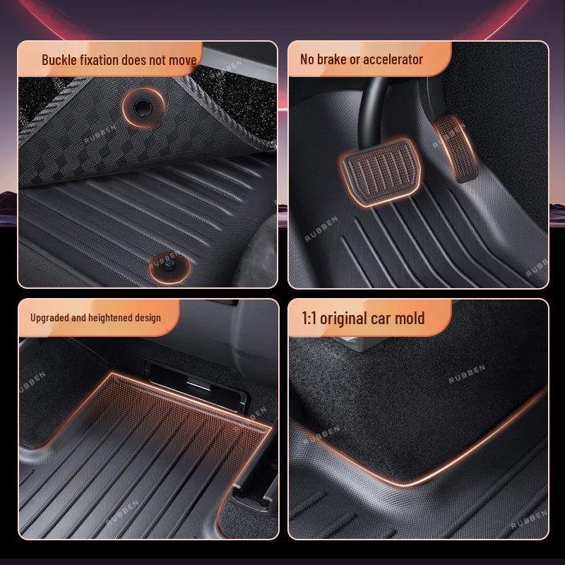 Tesla Refreshed Model 3/Y TPE Floor Mats for Interior Protection and Decoration