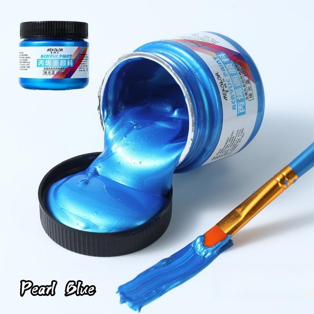 100ml Matte Acrylic Paint Bundle Premium Colors Non Crack Formula for Rock Painting Fabric Canvas Wood Crafts Waterproof Art Sup