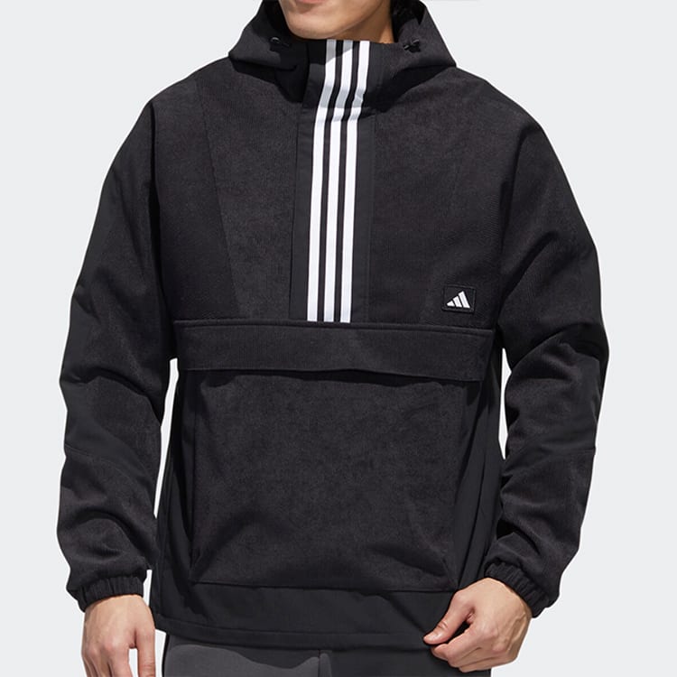 adidas Jackets Men's Black Hooded Moderate Other GM4443