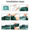 1pcs Garden Leaf Bag Large Capacity Yard Leaf & Branch Storage Bag Debris Organizer Trash Bin for Outdoor Gardening 80x100cm
