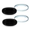 Smoked Lens 4pc White LED Side Marker Lights For 2011- Ford F-450 Super Duty