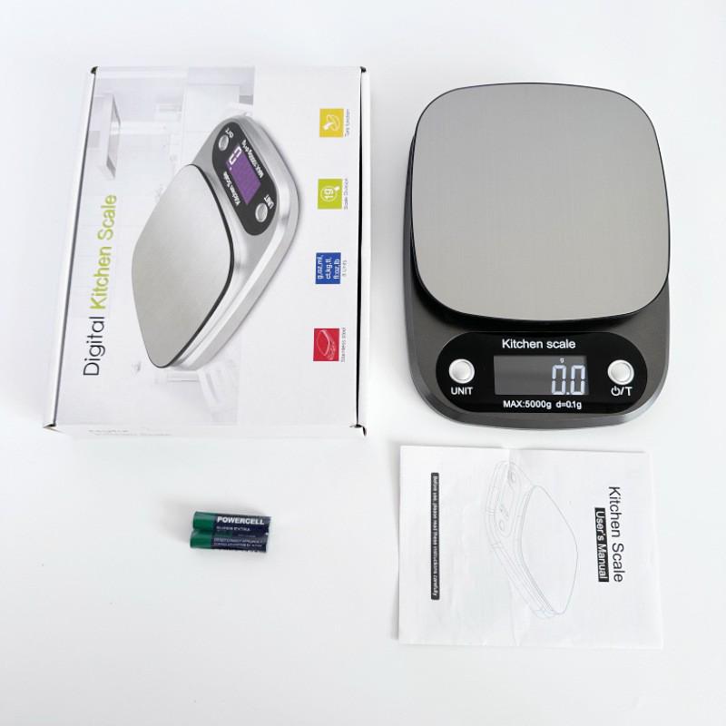 Stainless Steel CH305 Kitchen Scale, 10KG Electronic Food and Baking Scale