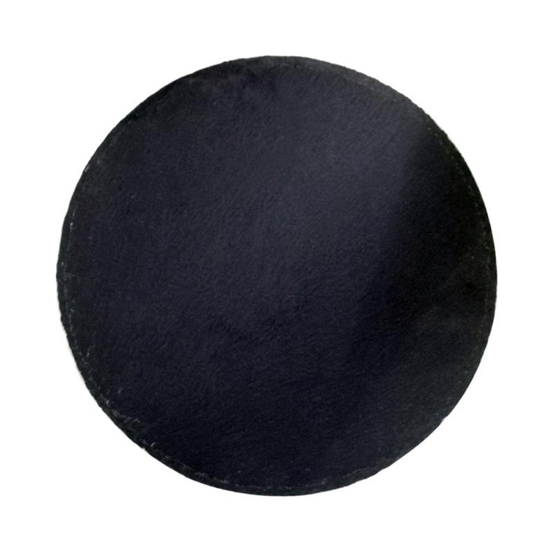 10/15/20cm Round Natural Black Placemats Slate Stone Kitchen Pizza Pastry Fruit Tray Dining Table Pad Cake Dessert Dish Tray