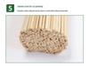 Carbonized Bamboo Skewers for Snacks and Barbecue