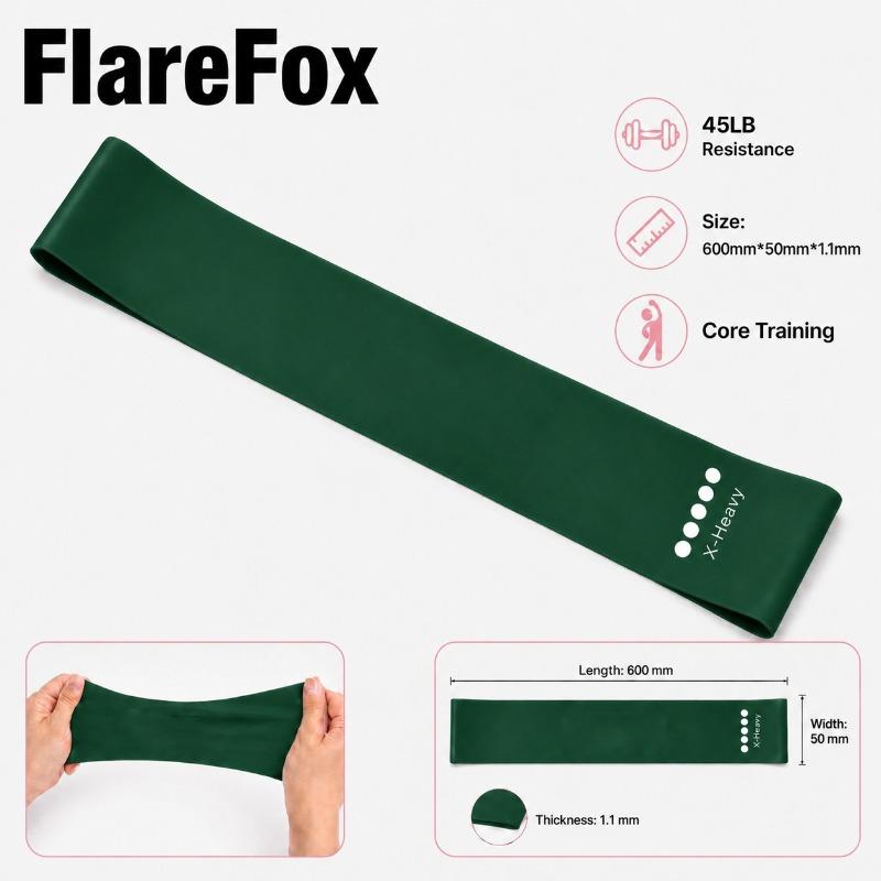 FlareFox Hip Resistance Bands Fitness Set Strength Agility Training Rehabilitation Muscle Exercises Yoga Home Gym Equipment 3