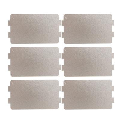 6Pieces Replacement Plates Thickened Sheets Microwave Oven Mica Sheet Waves Guide Cover Plate for Efficient Heating