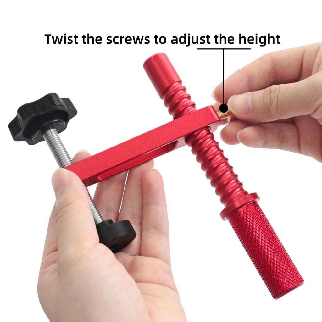 Workbench 1Pack Bench Dog Clamp 19/20mm Dog Hole Clamps for Woodworking Quick Acting Aluminum Adjustable Dog Clamp for MFT Table