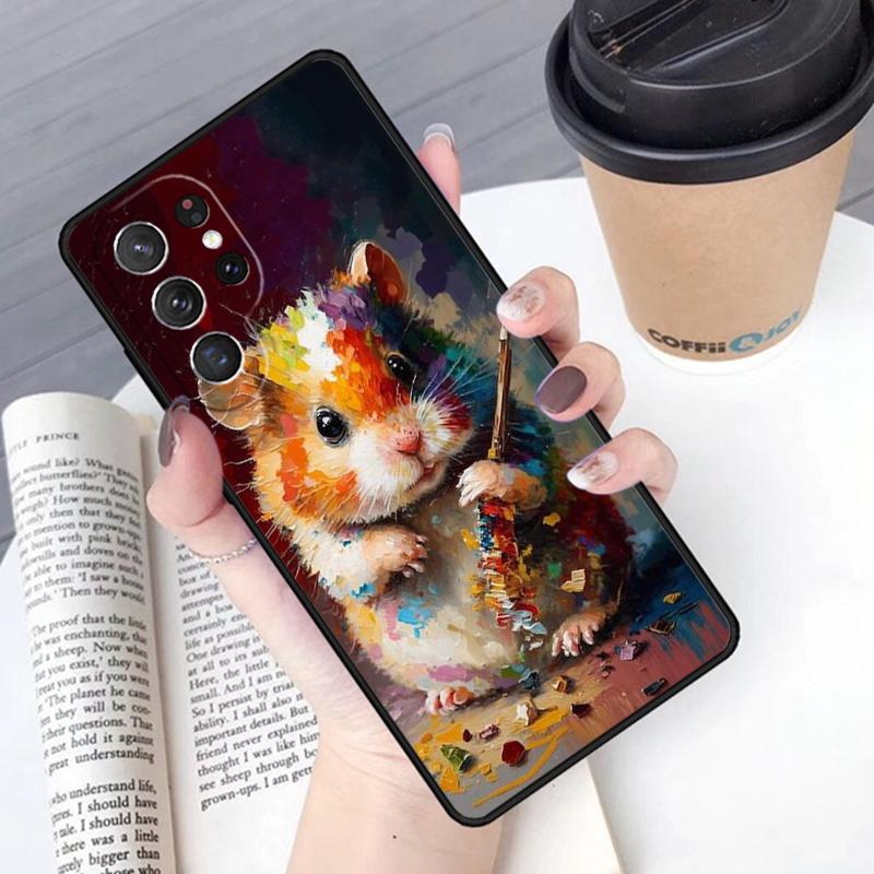 Hamster Kunst Handyhülle Cover Für Samsung Galaxy S24 S25 Ultra S21 S22 Ultra S10E Note 10 Plus Note 20 FE S23