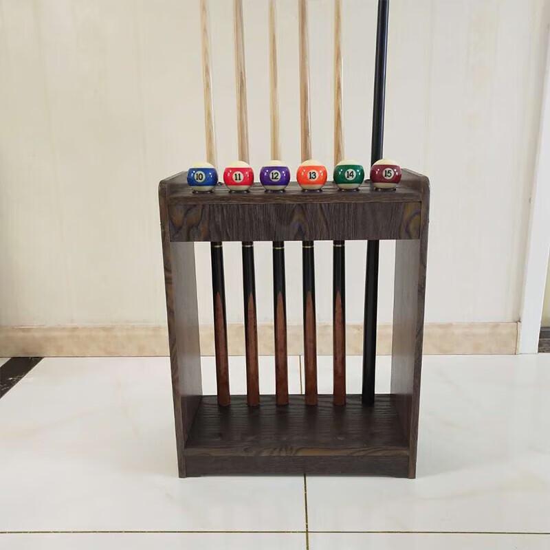 12-Hole Freestanding Billiard Cue Rack