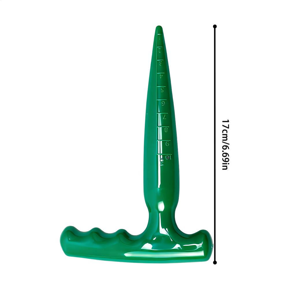 

Dibbler Gardening Tool Ergonomic Sowing Hand Tools Plant Hole Digger for Planting for Transplanting Potting Cucumber Tomatoes темно-зеленого