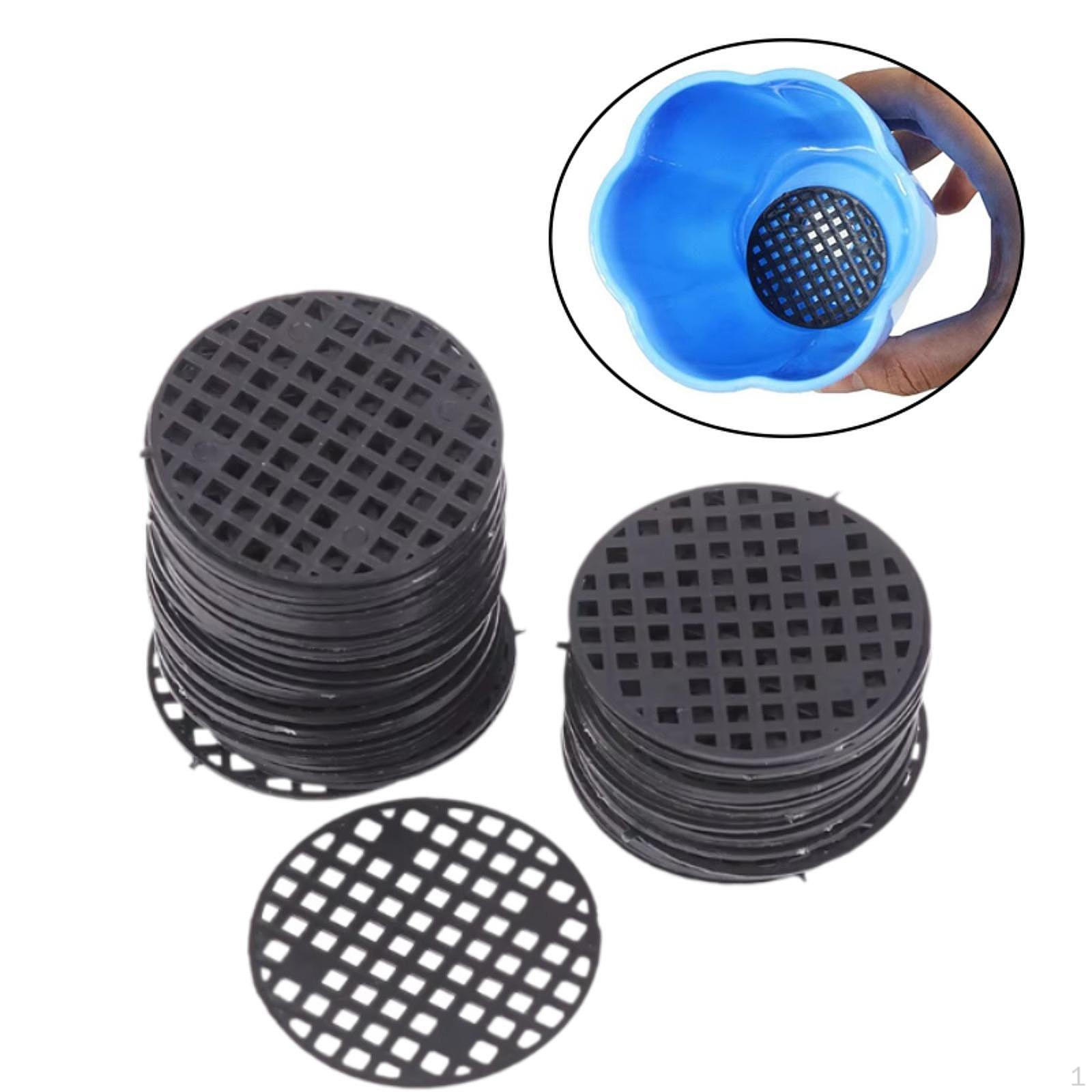 

Blumenknopf -Loch -Mesh -Pads Bonsai Bottom Grid Matten Prevent The Soil From Being Able to Install Diameter 4.5 cm