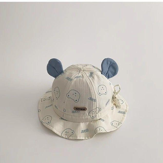 Adorable Adjustable Baby Bucket Hat for Sun Protection - Unisex for Spring, Summer, and Autumn 1-2 years, 46-48cm