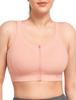 Yvette Sports High Plus No Integrated Sports L Pink Women's Bra, No-Slip, Front-Opening, Support, Size, Wire, Cup, Mesh, Sweat-Wicking, Quick-Drying,