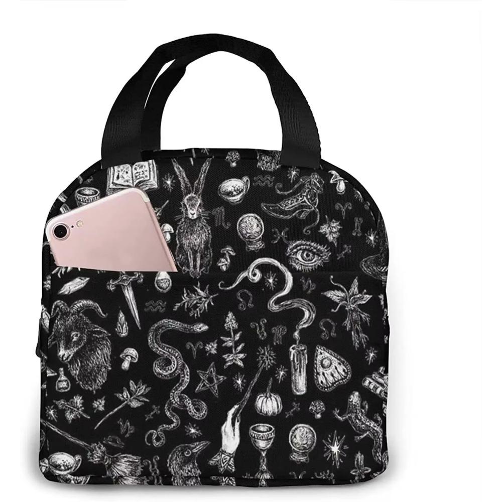 Eyes Insulated Lunch Bag Reusable Lunch Box Cooler Adults Tote Bag for Boys Girls Men Women School Work Office Organizer