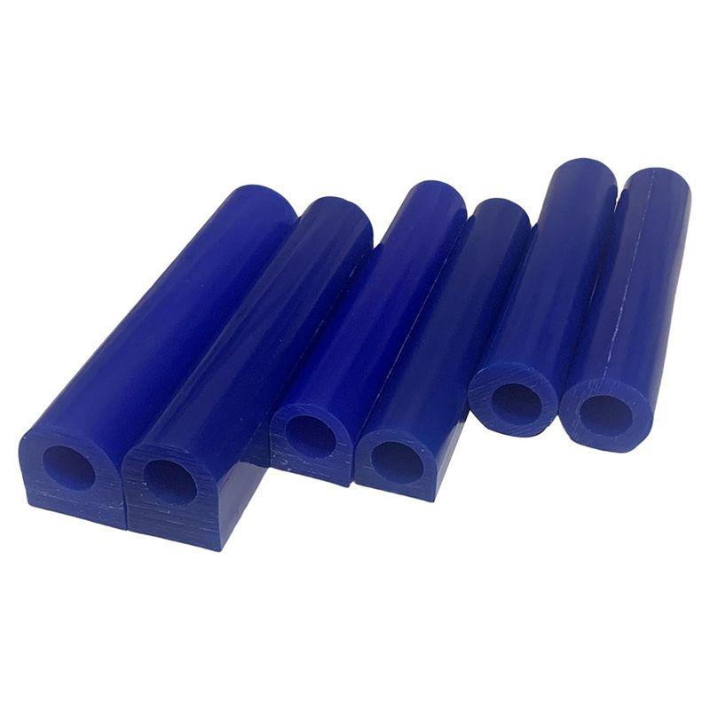 Aug. 6PCS Blue Ring Wax Hole Round Tube For Jewelry Carving Moulding Wax Tool Casting Mold Wax Ring Wax Making Kit