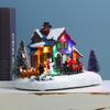 Christmas Decorations Led Light Snow House Christmas Scene Landscape Village Snow House Ornament Navidad 2025 New Year