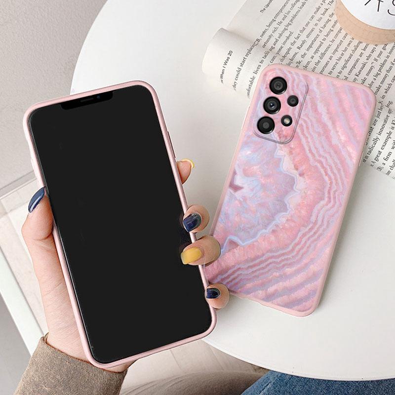 Case For Samsung Galaxy A53 5G A 53 Back Cover Protective Silicone Funda Fashion Marble Stone Texture Coque For Samsung A53 Capa