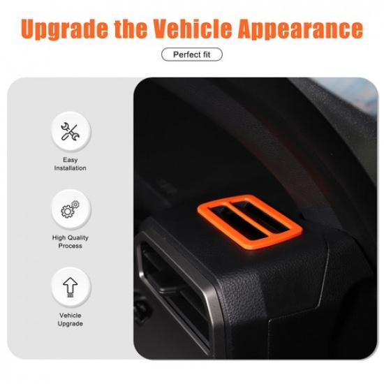 Orange ABS Dashboard Air Outlet Frame Trim For Toyota Tacoma 2024+ US