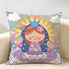 Virgin Mary Art CUTE Cushion Cover Natural Linen Organic Fabric DoubleSided Printing Room Sofa Decor Pillow Case