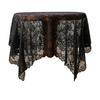 Baizihuahu Lace Tablecloth, Floral Table Cover, Retro Scalloped Tablecloth for Dining Table, Rustic Wedding Party Bridal Shower Decor