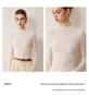 2026 Le Ka Sha Women's Autumn/Winter Wool Sweater Half-High Neck Pullover Base Layer