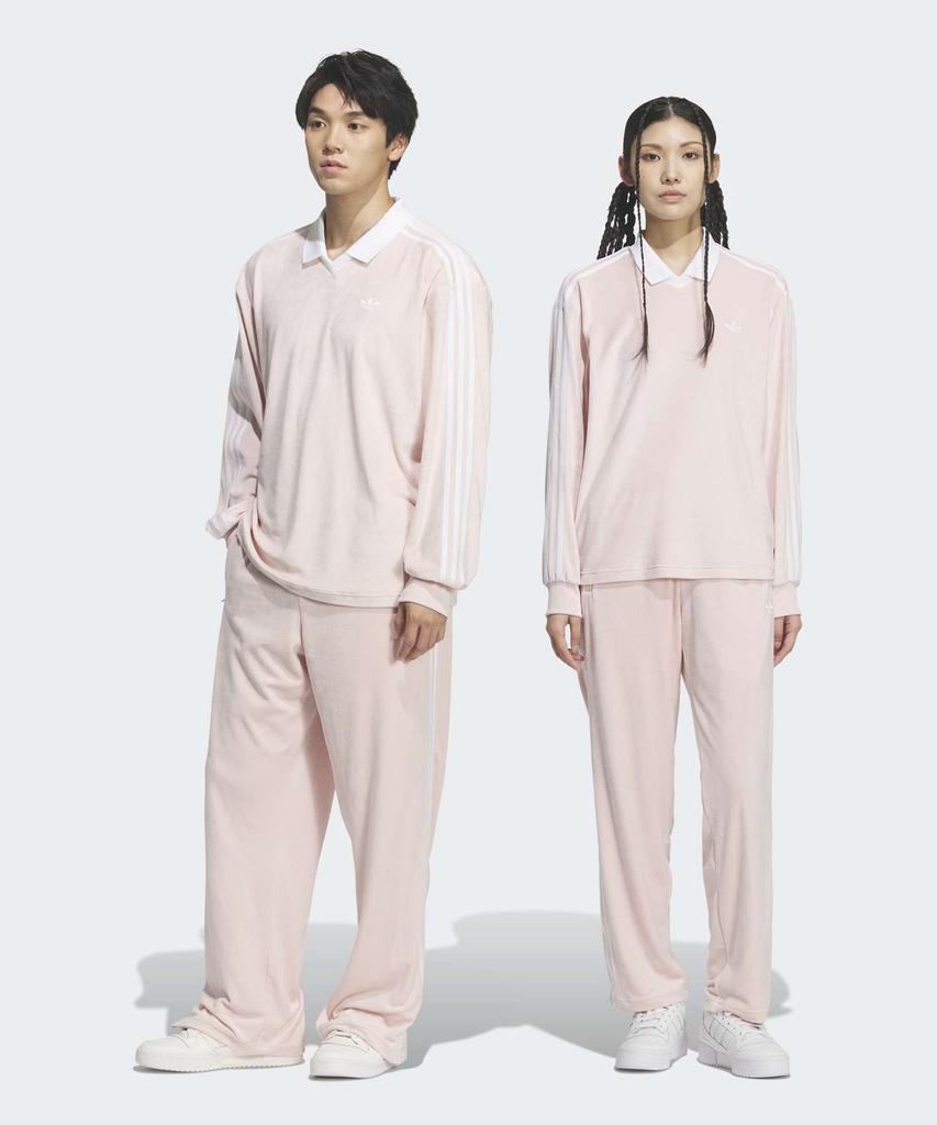 ADIDAS Firebird Velour Track Pants - Sandy Pink / Kq5484