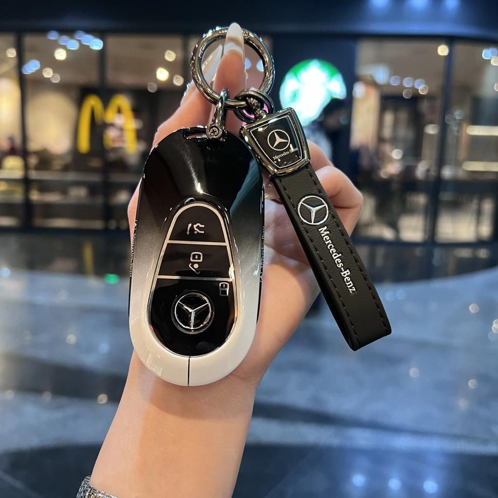 PEL5   Car Key Case Cover For Mercedes Benz C S Class W206 W223 S350 C260 C300 S400 S450 S500 Key Shell Protector