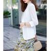2023 Neue Sommer-Mode Premium Temperament Mesh Slim Oversize Dreiviertel Sonnenschutz Lässig Lässig Damen Einfarbig Blazer