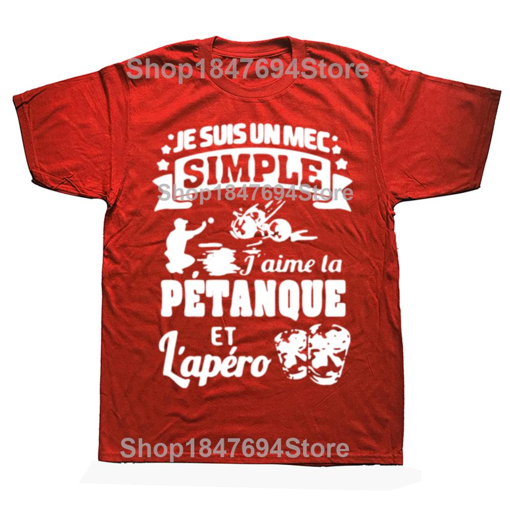 Funny Petanque Boule Sports Graphic 100 Cotton Tshirts Men Womens Fashion Casual Tshirt Loose Oversized Streetwear T Shirt S