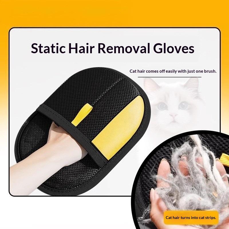 Pet Electrostatic Hair Removal Gloves For Dog Cat Grooming Carpet Clothes Hair Cleaning