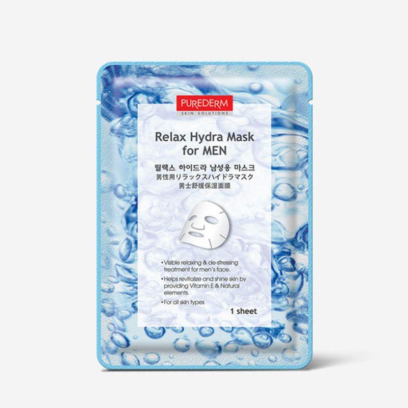[Purederm] Расслабляющая увлажняющая маска-патч для мужчин (10 шт.)