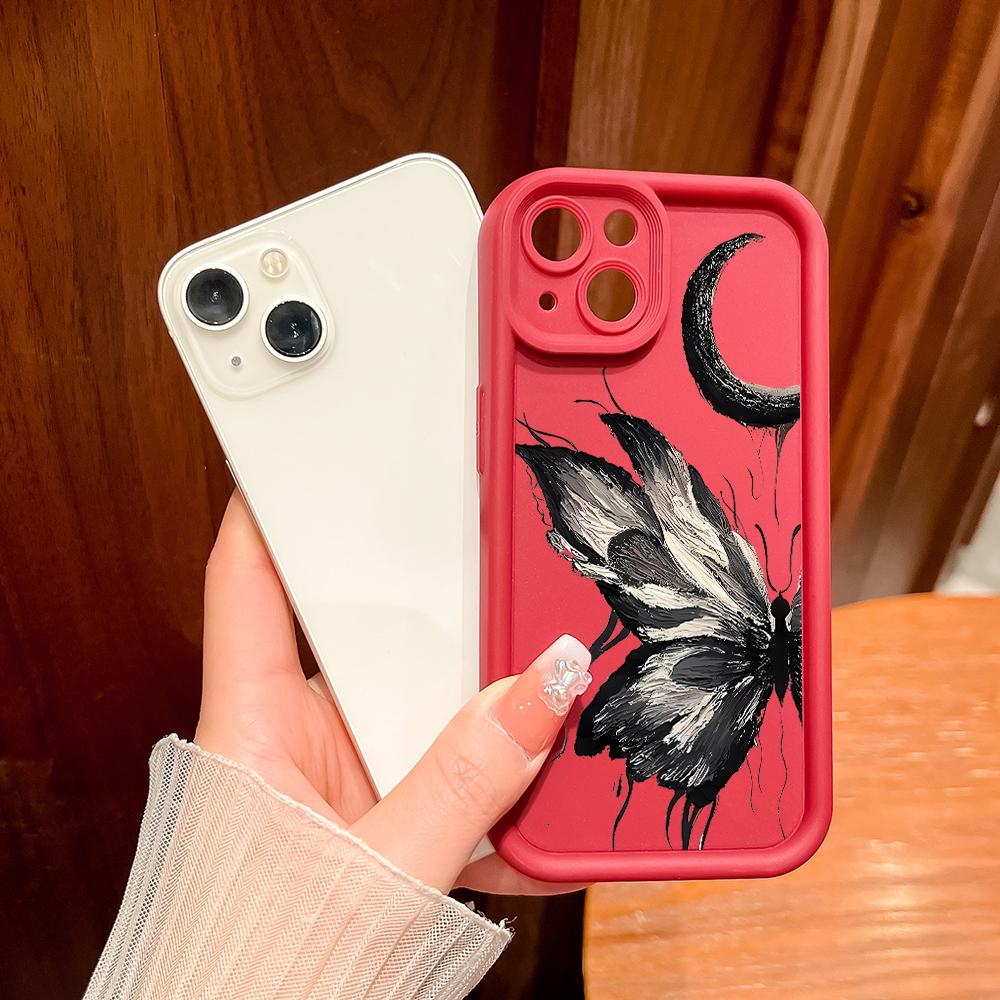 Soft Silicone Square Ladders Cartoon Pattern Full Cover Camera Protection Shockproof Case for Huawei Honor Xiaomi Redmi Samsung