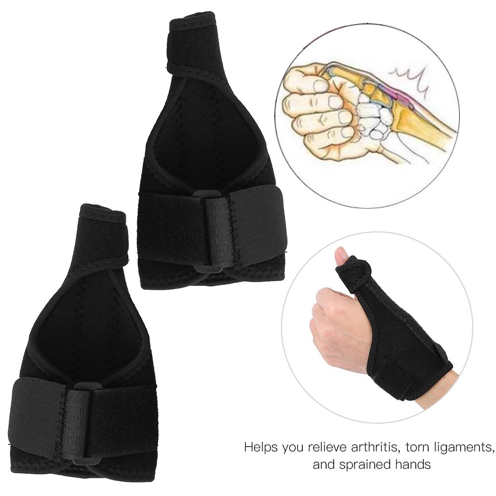 1Pair Thumb Injury Finger Guard Sheath Damage Compression  Steel Plate Fixed Protective Gear for Badminton Basketball