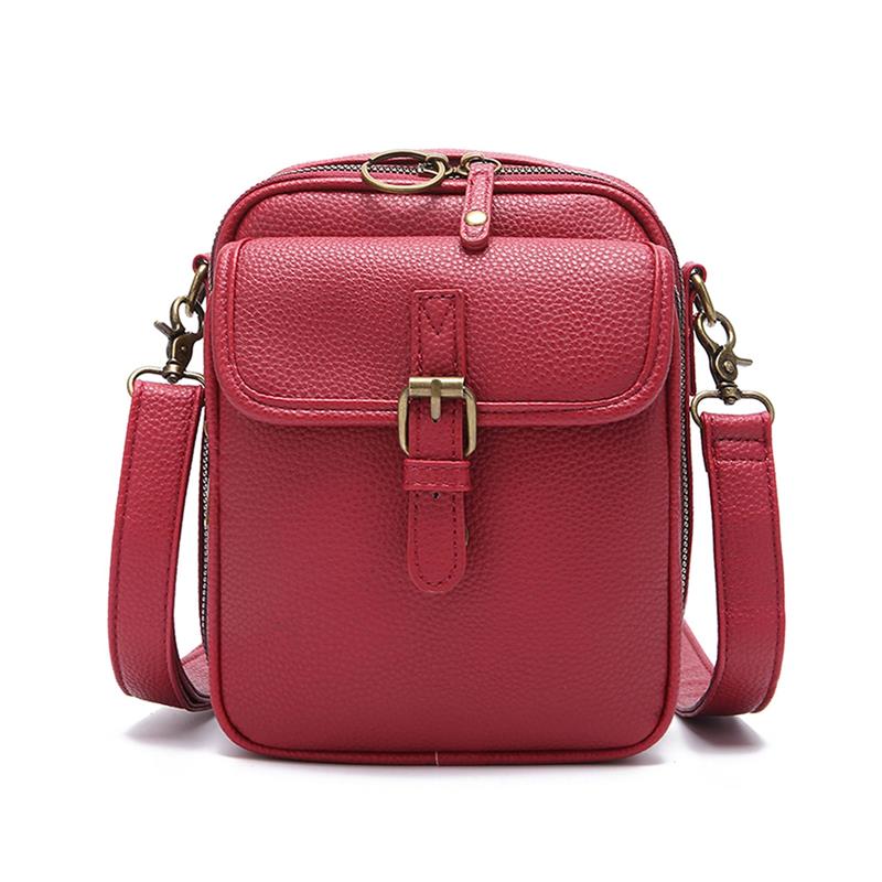 Women's PU Crossbody Bag Multifunctional Large Capacity Purse with Multiple Slots and Pockets