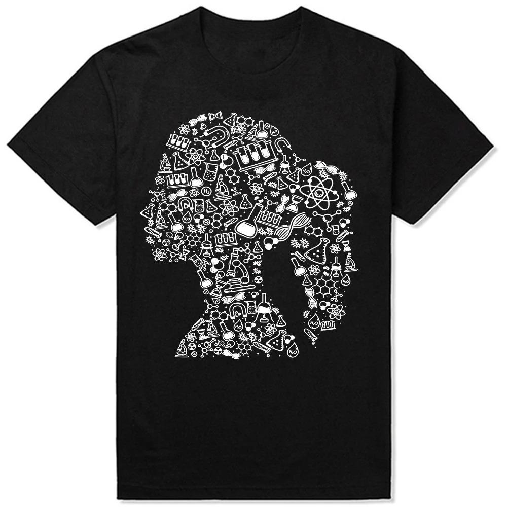 Woman in Science Chemistry Student Biologist Chemist T-Shirt Summer Clothing Fashion Womens T Shirt Tops - Men s Summer Co... S разноцветный