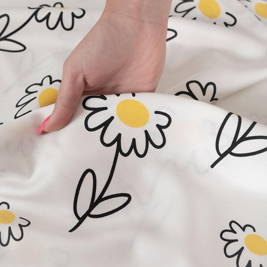 Bellis Bedding Set 220x200 - Cotton Satin, Charming Daisy Pattern