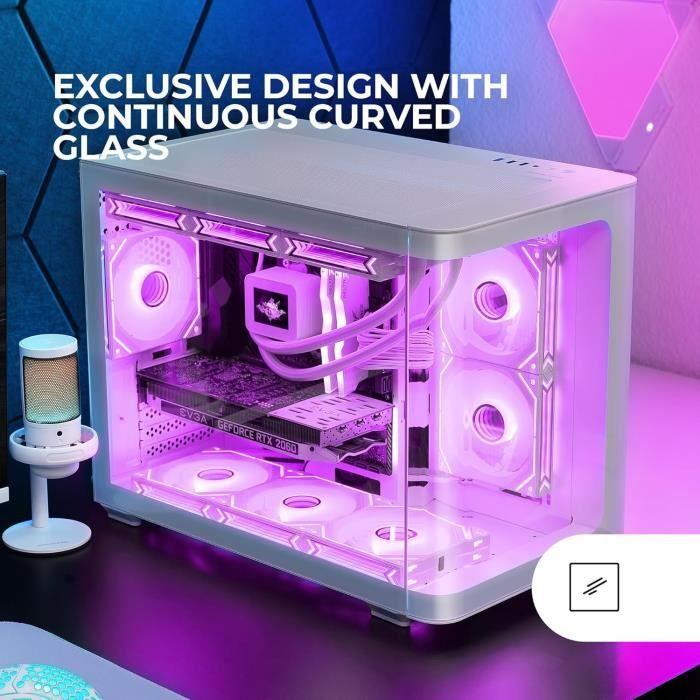 Mars Gaming MC-FUSIONM Gaming-Gehäuse Micro-ATX Weiß