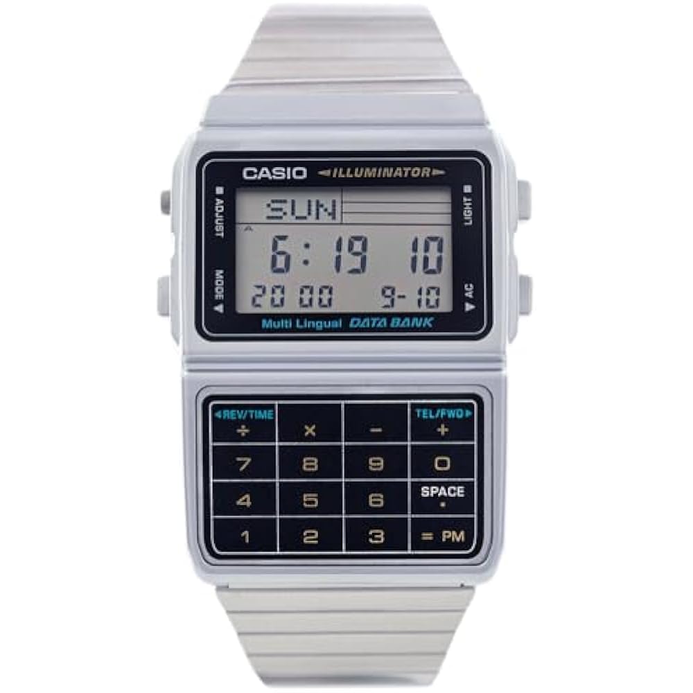 CASIO CASIO DATA BANK DATA BANK Unisex watch DBC-611-1DF Silver Overseas model [Watch] Reimported
